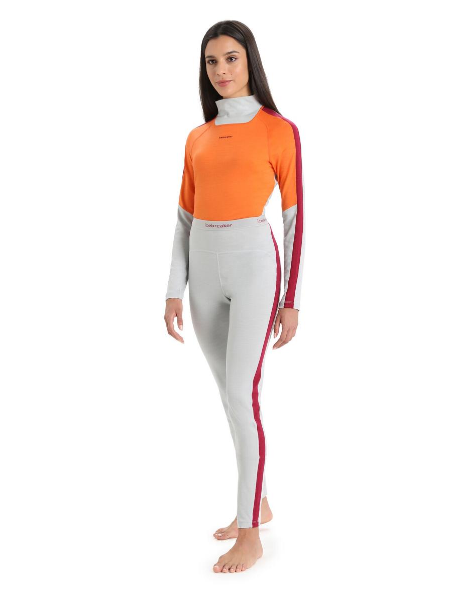 Base Layers Icebreaker Merino 200 Sonebula Thermal Leggings Femme Rose | FR 1854TCEV